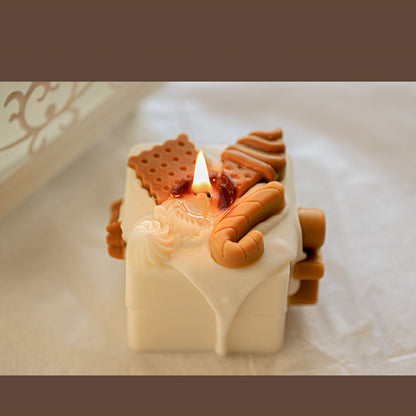 Homemade Gingerbread Man Christmas Candles - Various Scents