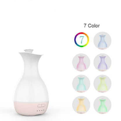 Ultrasonic Air Humidifier Flower Arrangement Essential Oil Diffuser With Colorful Night Light 200ML