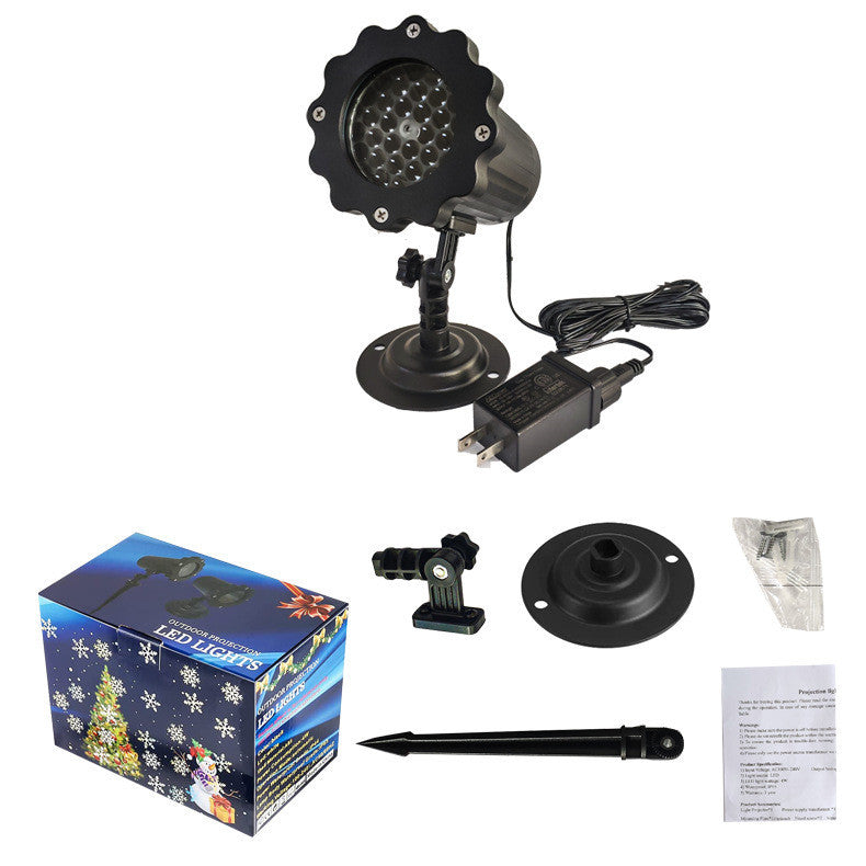 LED Christmas Blizzard Snowflake Laser Light Projector