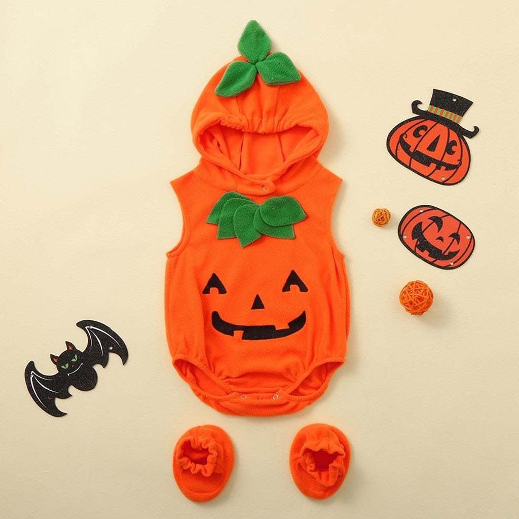 Halloween Baby Costume - Pumpkin Jumpsuit