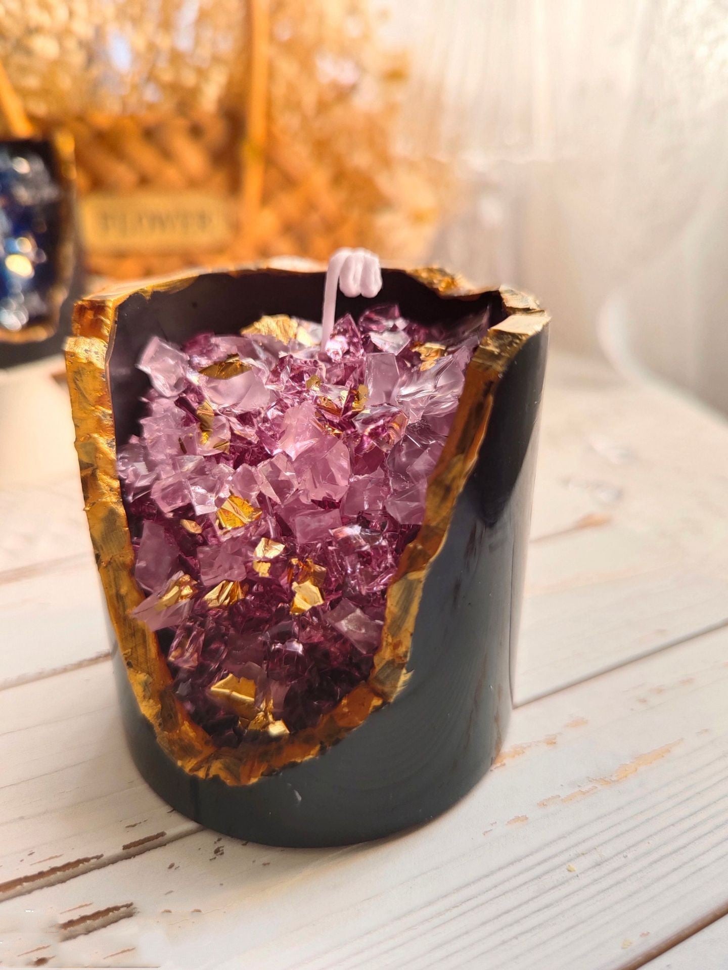 Crystal Aromatherapy Candle - Birthday Gift