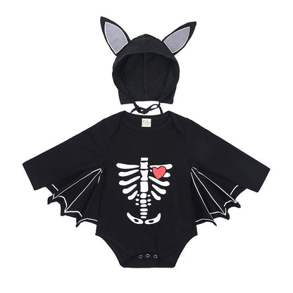 Baby Halloween Long-sleeved Jumpsuit Pumpkin