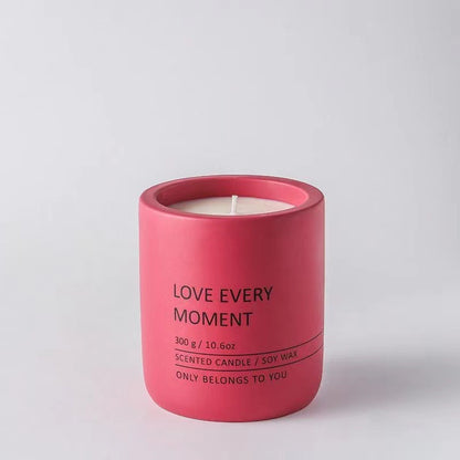 Ceramic Cup Essential Oil Aromatherapy Candles - Various Colors