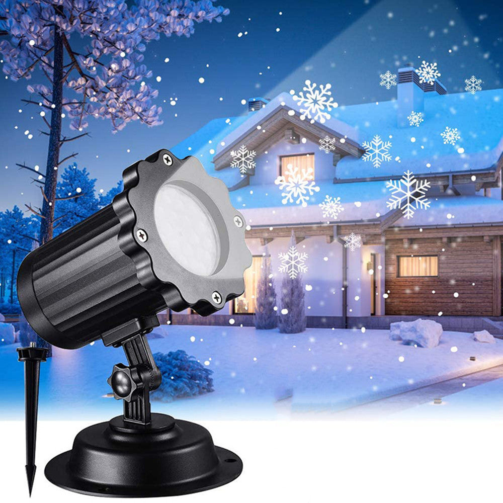 LED Christmas Blizzard Snowflake Laser Light Projector