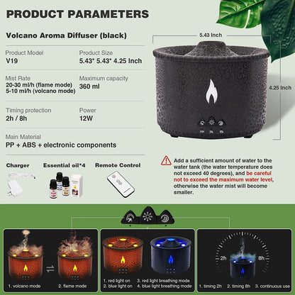Jellyfish Fire Volcano Diffuser