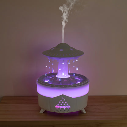 UFO Waterdrop Flame Aroma Diffuser