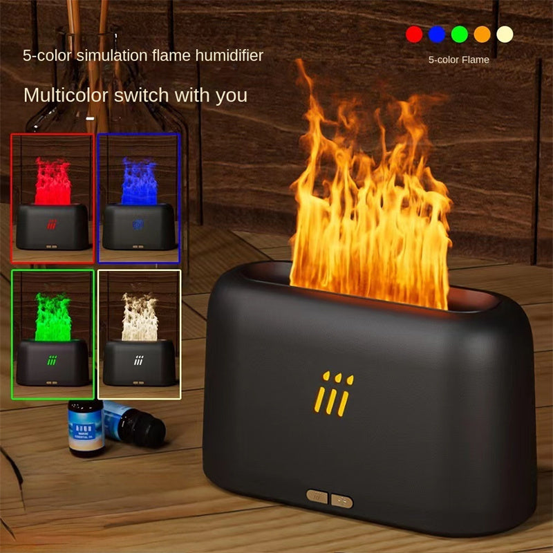LED Flame Ultrasonic Diffuser for Essential Oils