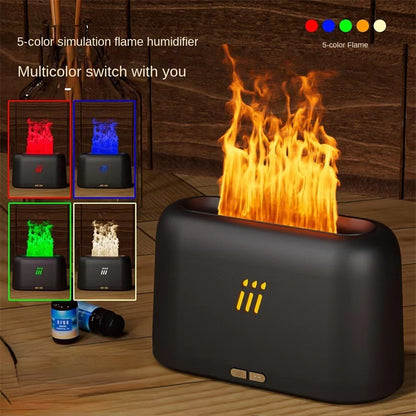 LED Flame Ultrasonic Diffuser for Essential Oils