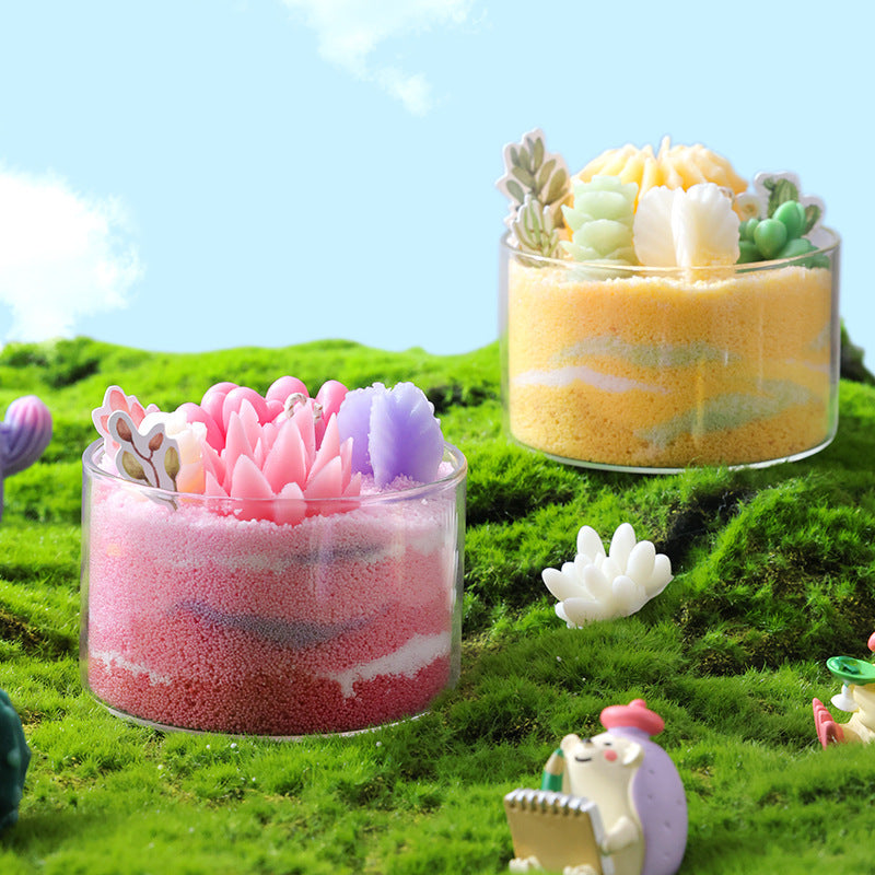 Aromatherapy Candle Succulent Plant Cactus