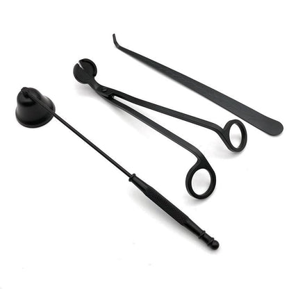 Household Black Scented Candle Cutter, Candle Extinguisher, Candle Extinguisher Hook, And Four-Piece Tool