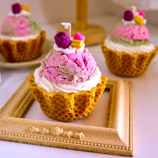 Cream Dessert Candles - Various Scents