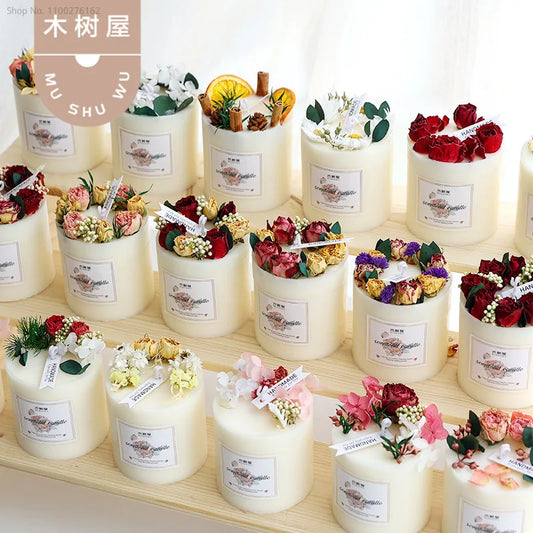 Dried Flowers Scented Candles