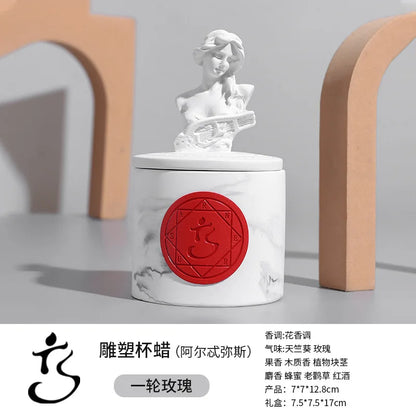 Handmade Gypsum Statue Scented Candles