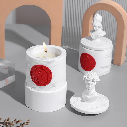 Handmade Gypsum Statue Scented Candles