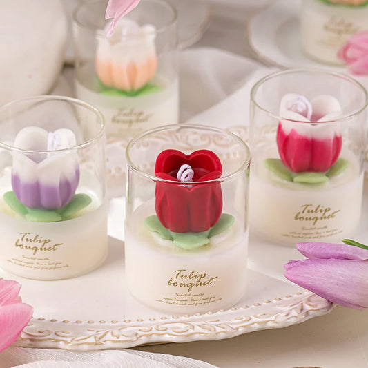 Tulip Flower Scented Candle
