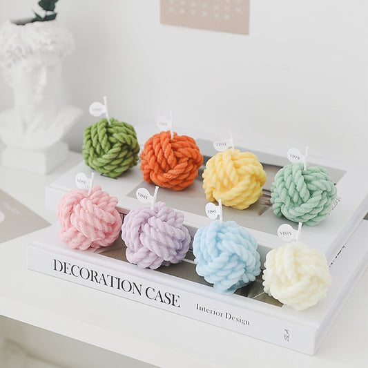 Aromatherapy Small Ball of Wool Shaped Candles