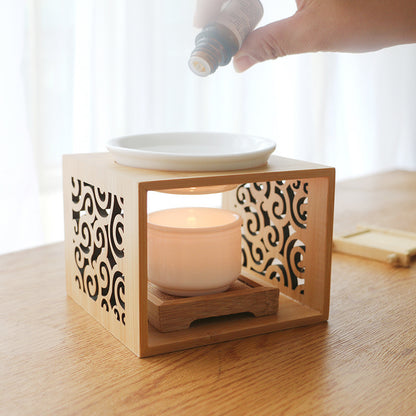 Bamboo Wood Melting Wax/Essential Oil Diffuser