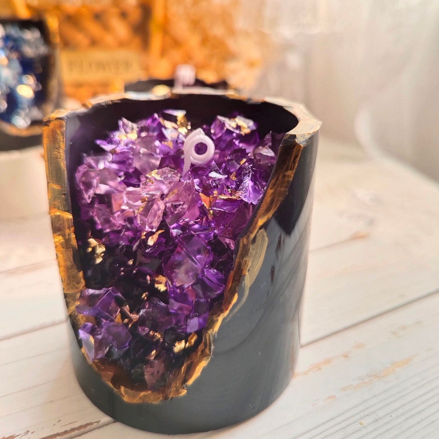 Crystal Aromatherapy Candle - Birthday Gift