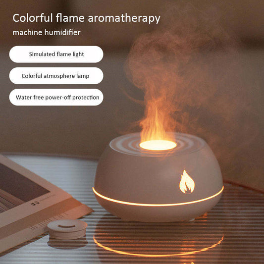 Flame Aromatherapy USB Diffuser 7 Colors 130ML