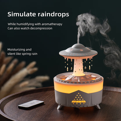 UFO Waterdrop Flame Aroma Diffuser