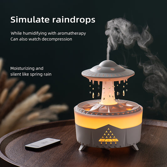 UFO Waterdrop Flame Aroma Diffuser