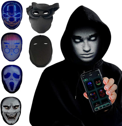 Halloween Changing Face Masks Full Color LED