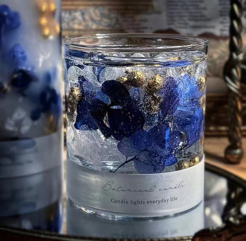 Dried Flower Rose Jelly Aromatherapy Candles