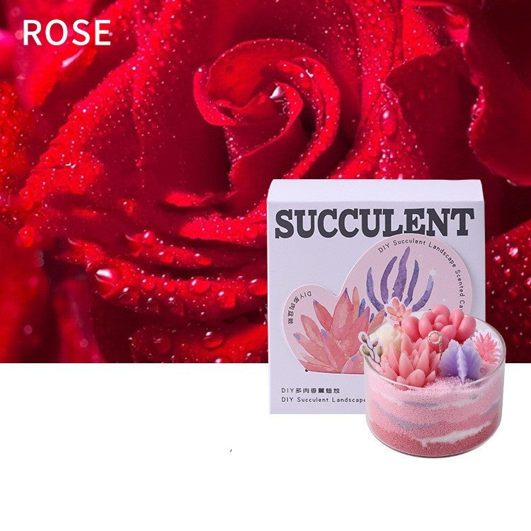 Aromatherapy Candle Succulent Plant Cactus