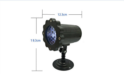 LED Christmas Blizzard Snowflake Laser Light Projector