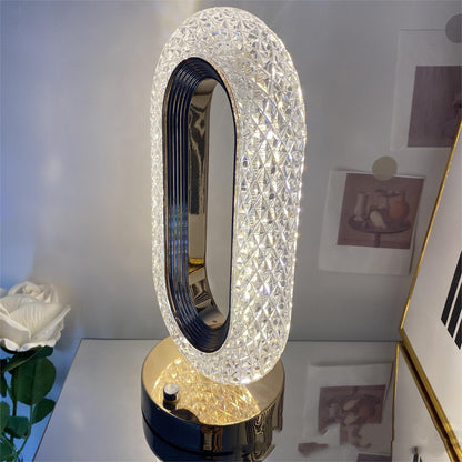 Luxury Touch Desktop Crystal Lamp