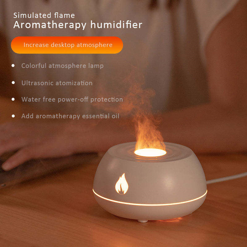 Flame Aromatherapy USB Diffuser 7 Colors 130ML