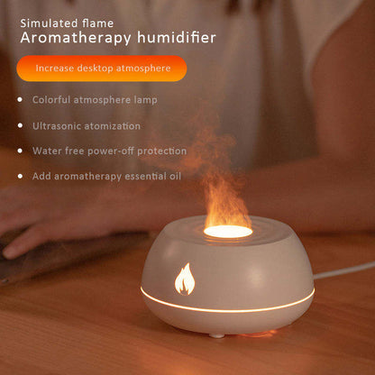 Flame Aromatherapy USB Diffuser 7 Colors 130ML