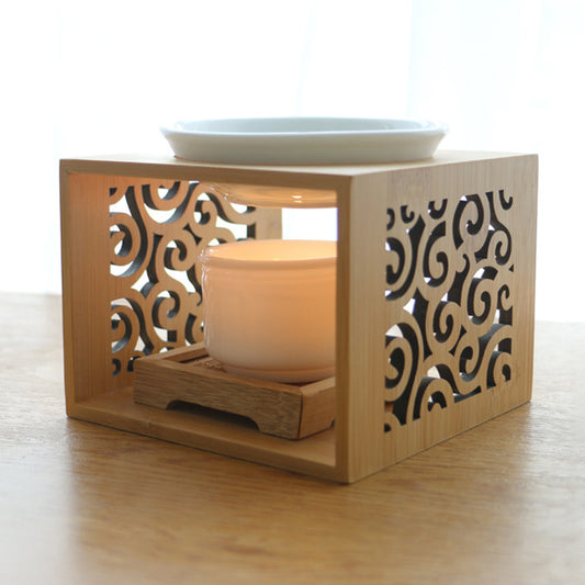 Bamboo Wood Melting Wax/Essential Oil Diffuser