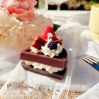 Handmade Waffle Dessert Candle