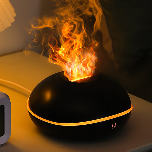 Aroma Diffuser with Colorful Smoke Looking Flame