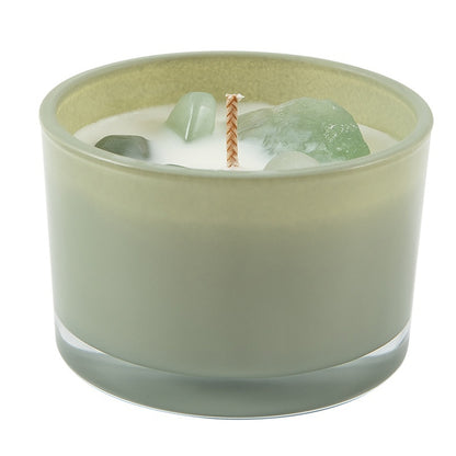 Handmade Crystal Aromatherapy Candle - Various Scents