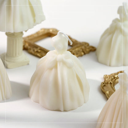 Handmade Wedding Dress Candles