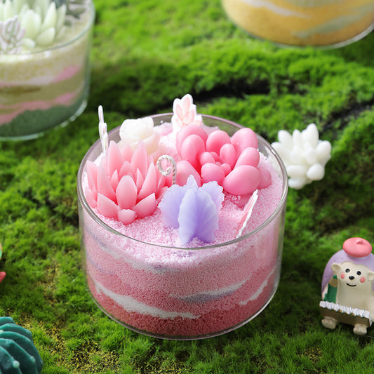 Aromatherapy Candle Succulent Plant Cactus