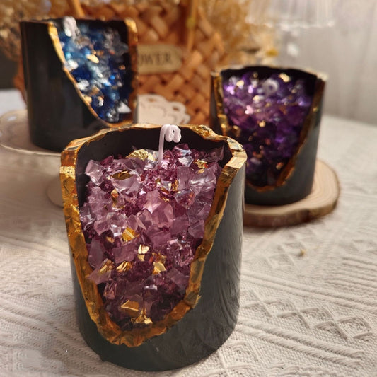 Crystal Aromatherapy Candle - Birthday Gift